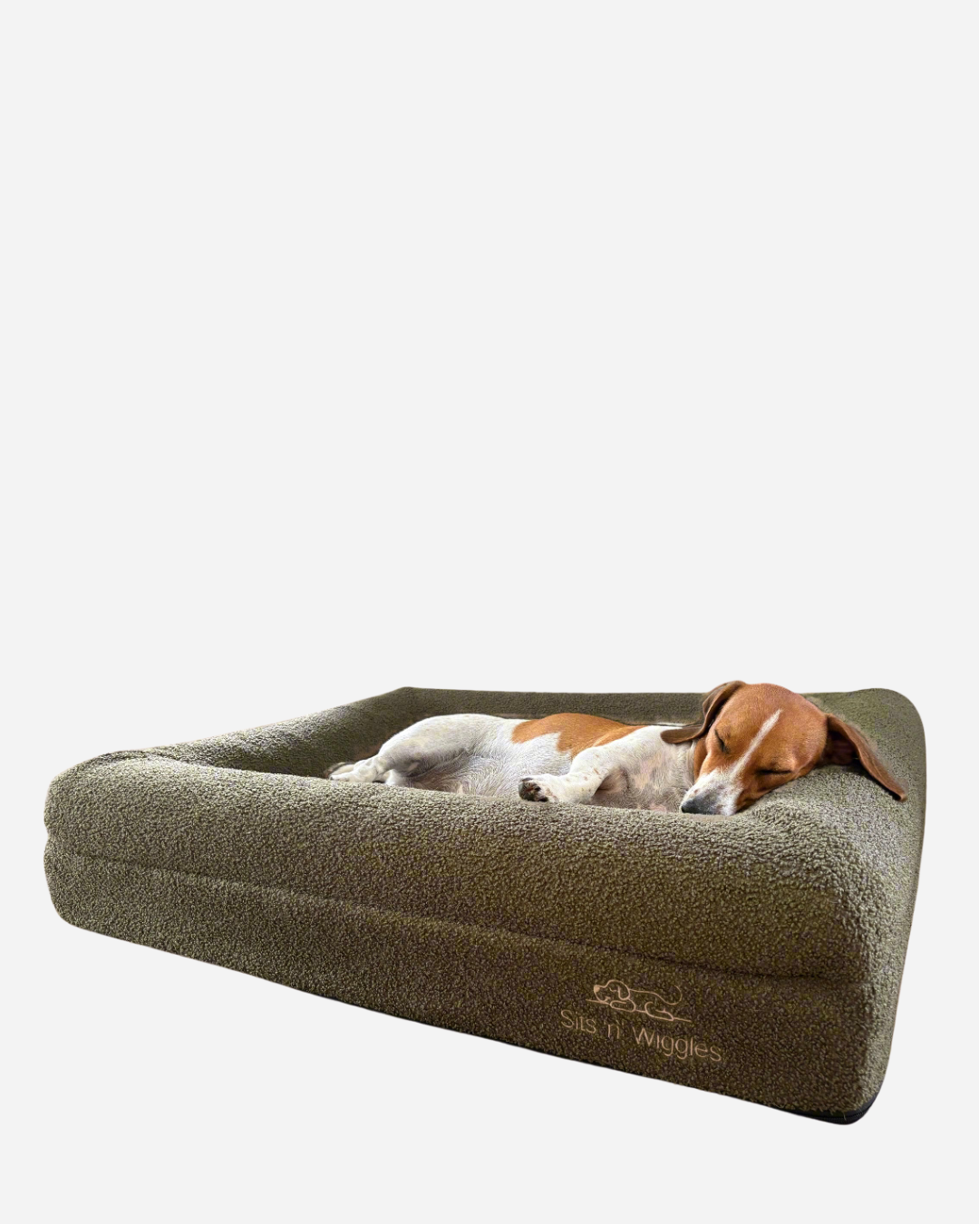 Jax Bed - Orthopaedic Memory Foam Dog Bed OLIVE