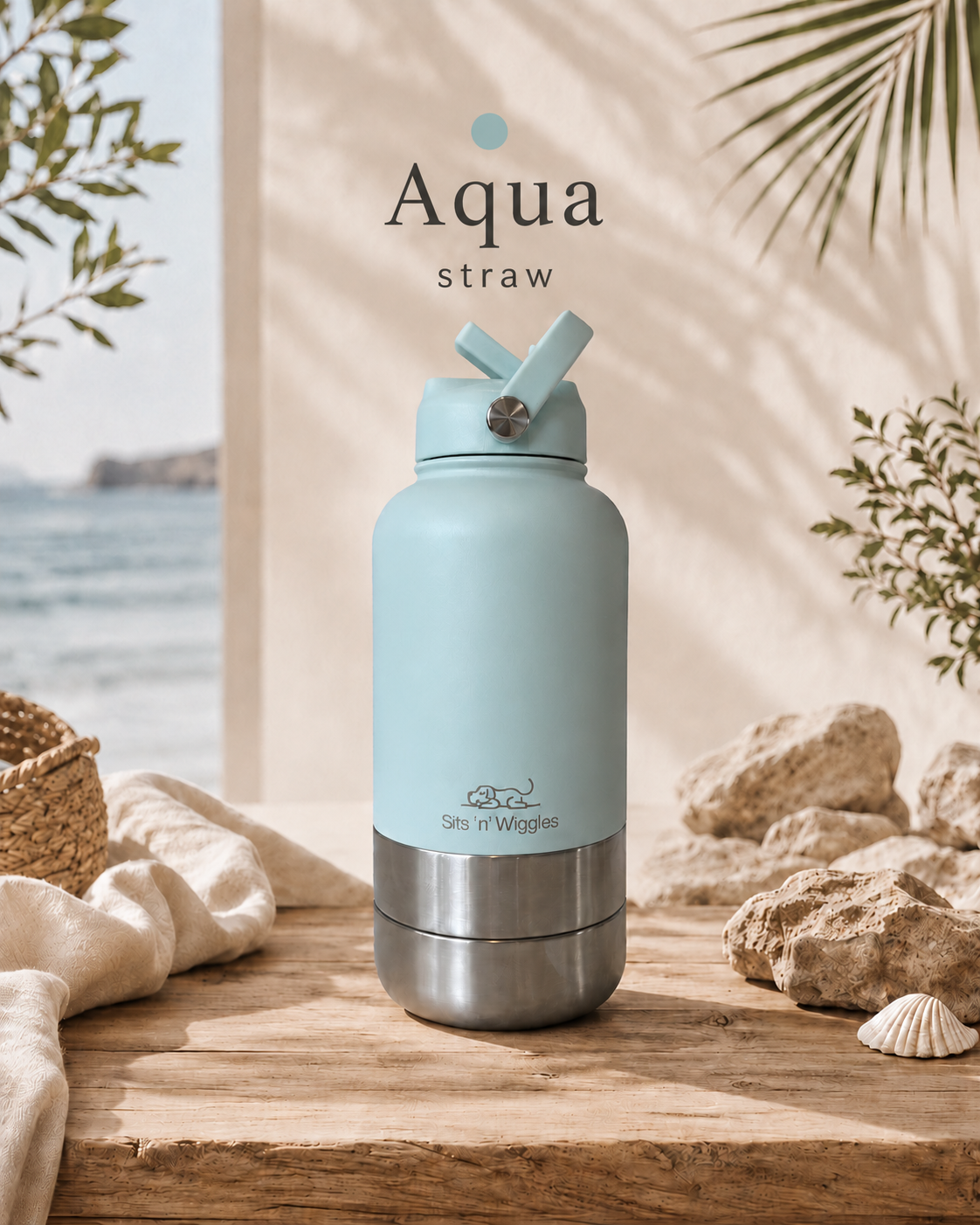 Aqua | Coastal Collection | STRAW Lid