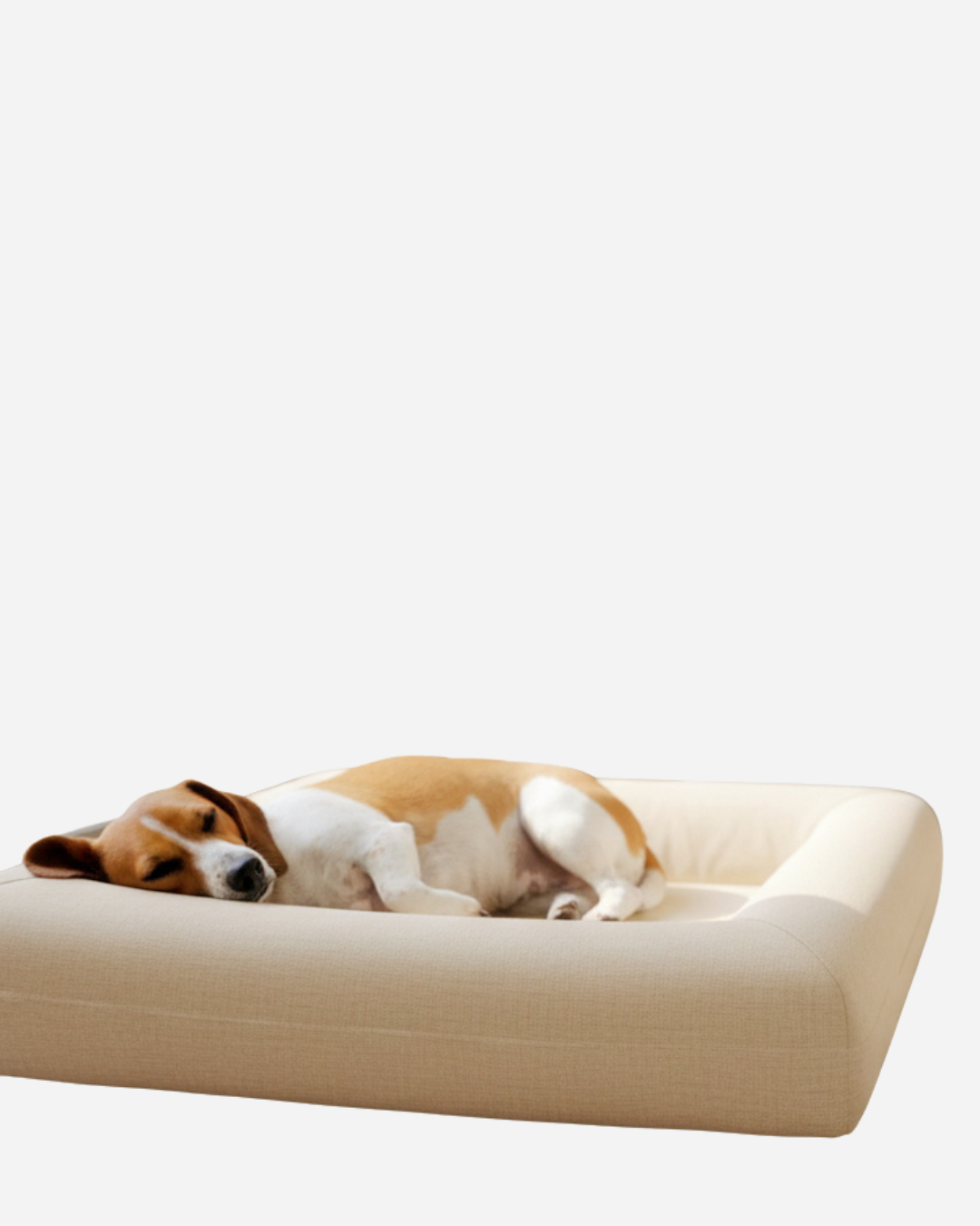 Jax Bed - Orthopaedic Memory Foam Dog Bed - LINEN BEIGE