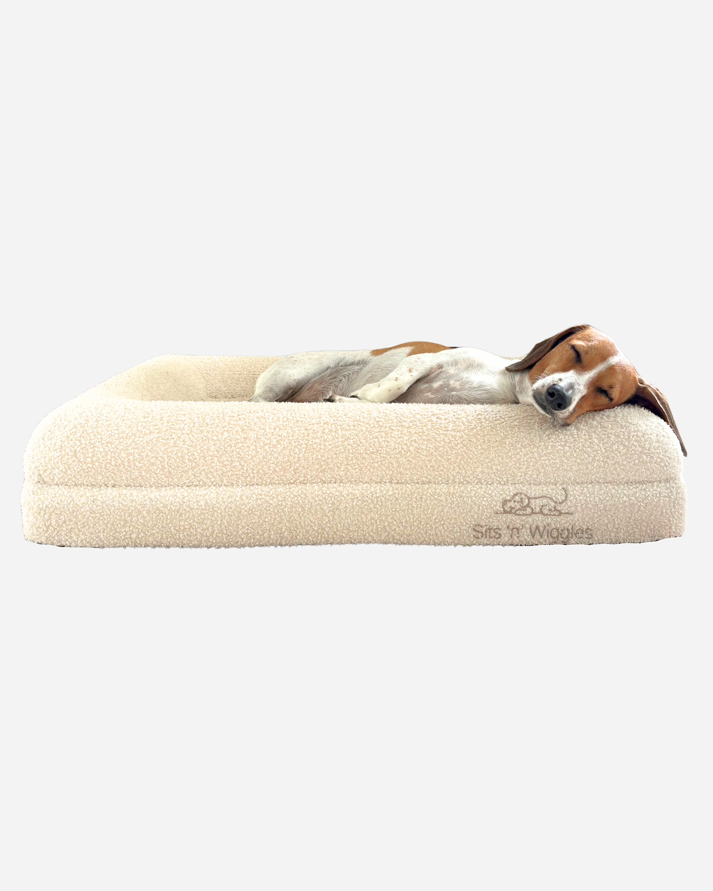 Jax Bed -  Orthopaedic Memory Foam Dog Bed WHITE