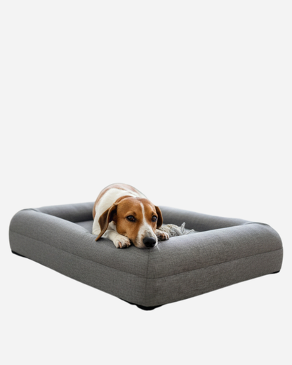 Jax Bed -  Orthopaedic Memory Foam Dog Bed - LINEN STONE