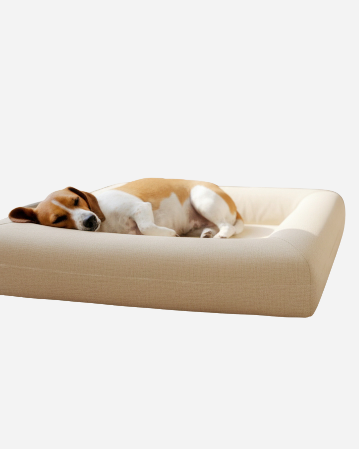 Jax Bed -  Orthopaedic Memory Foam Dog Bed - LINEN BEIGE