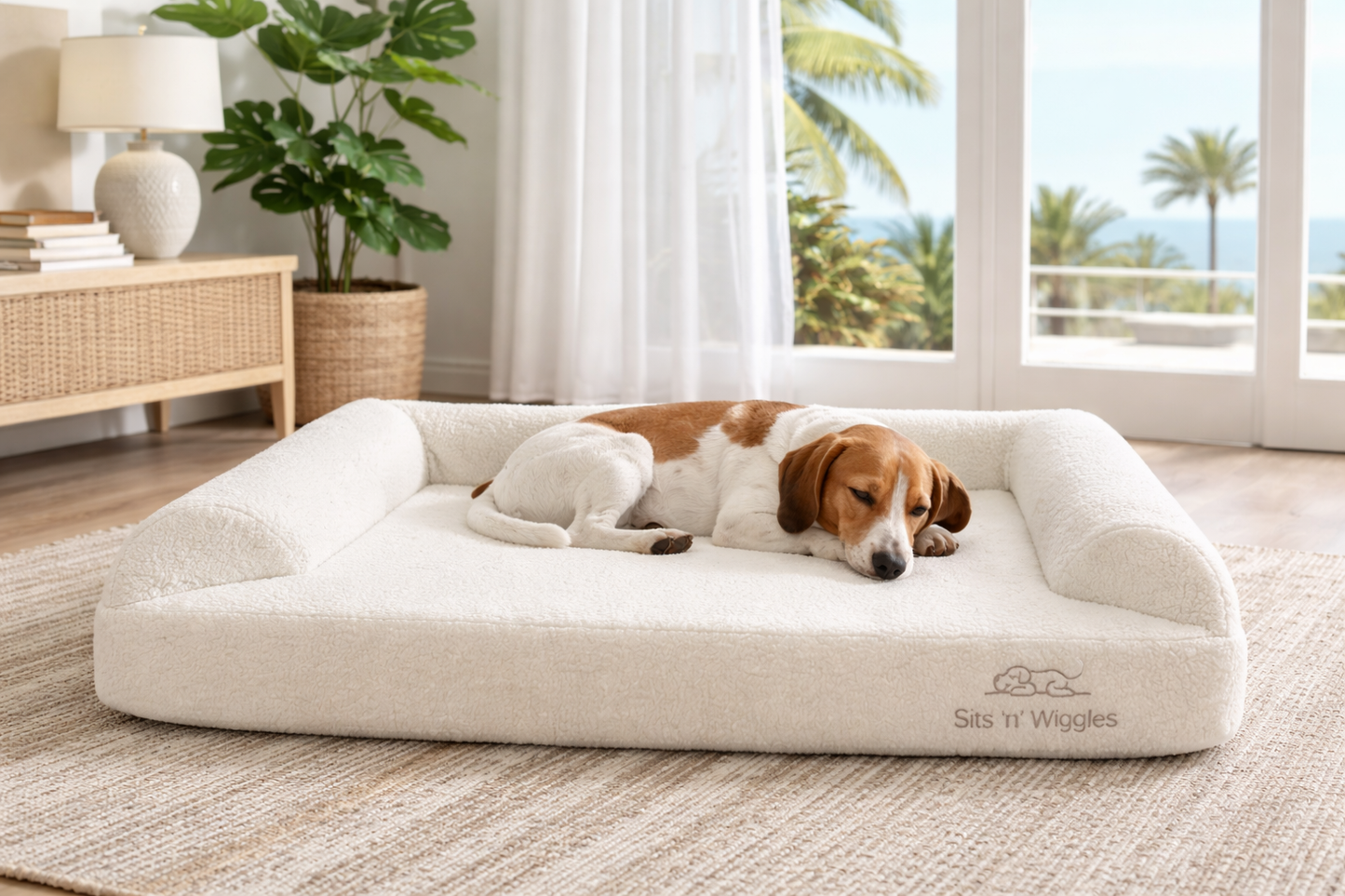 Jax Lounge - 3 Sided Cover Only White