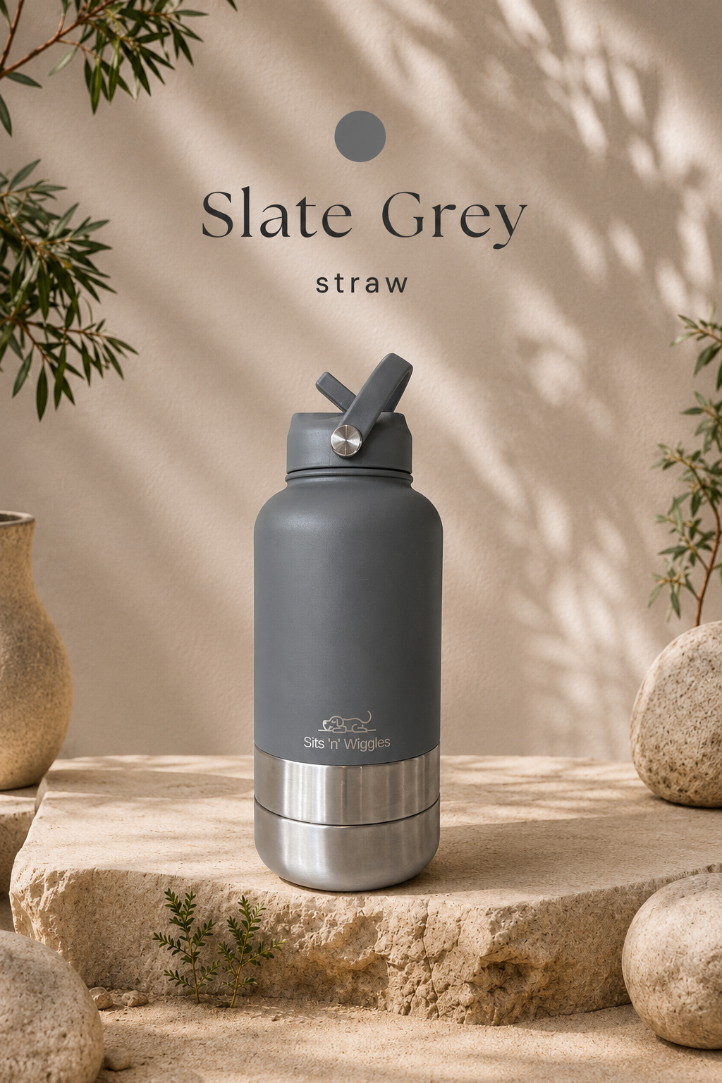 Slate Grey | Core Collection | STRAW Lid